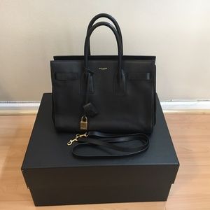 Black YSL Sac de Jour Small